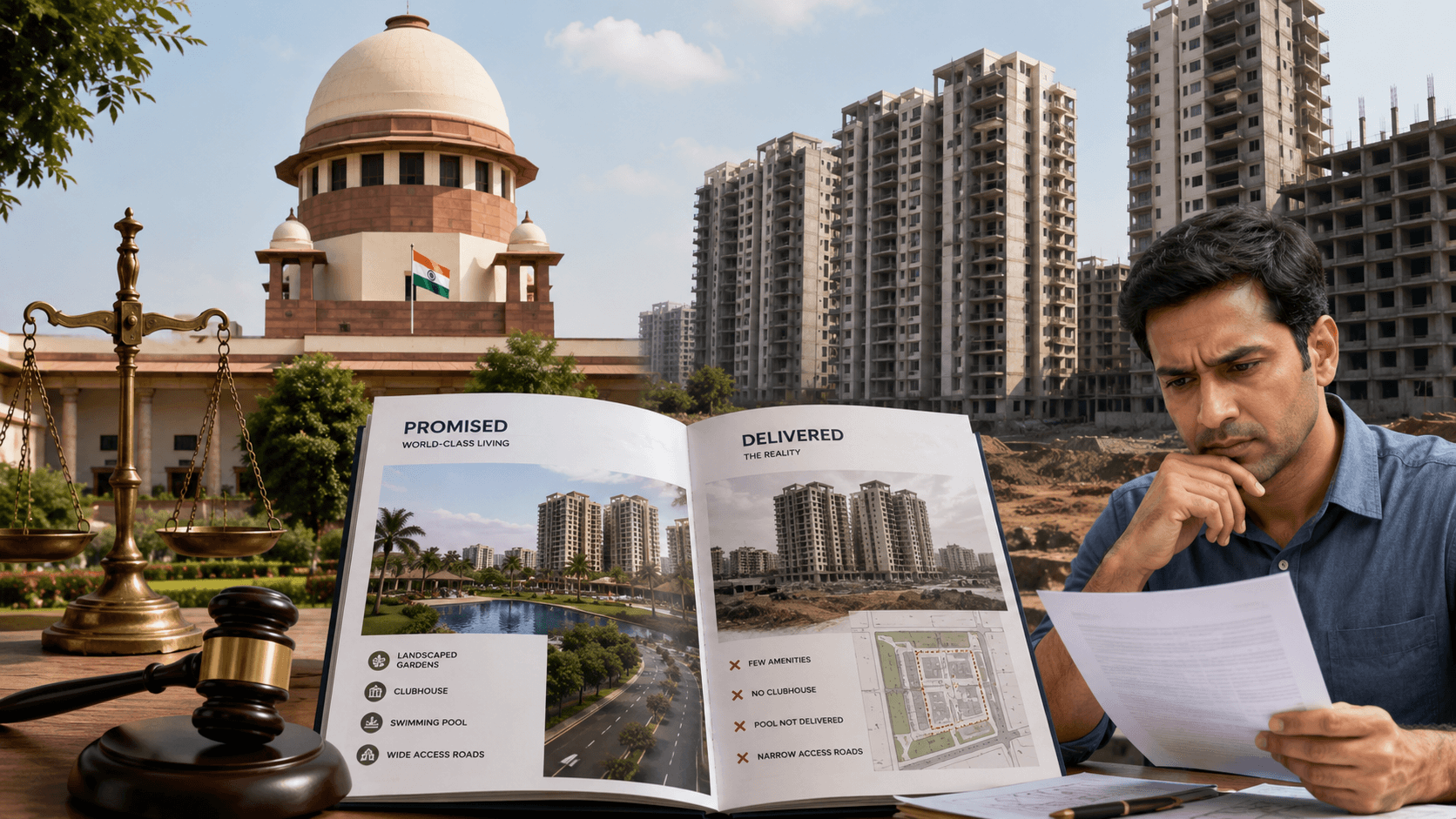 supreme-court-real-estate-project-brochure-developer-promises-dlf-primus-homebuyers