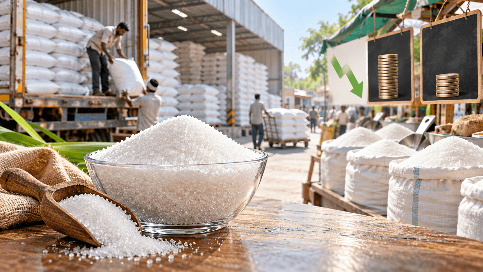 Sugar Prices drop