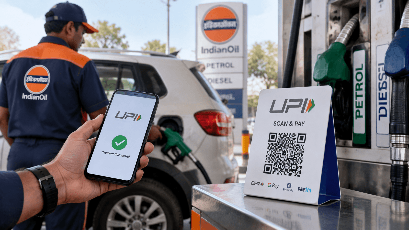 Petrol Pump UPI Payment